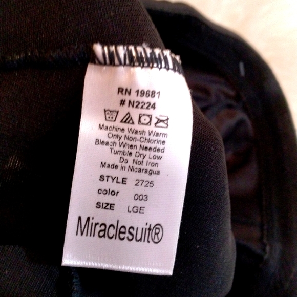 Miraclesuit Womens Control Top Black Panties - Picture 5 of 5